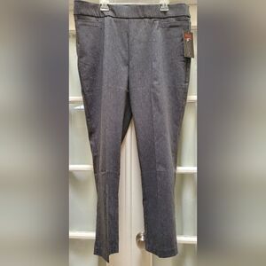 NWT Briggs New York Women's Classic Gray Dress Pants - Size 18W